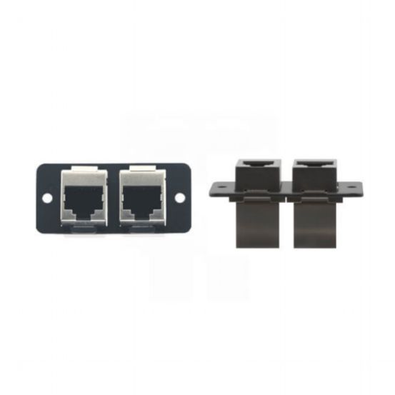 W4545 (B) Wall Plate Insert Dual RJ-45 - Black